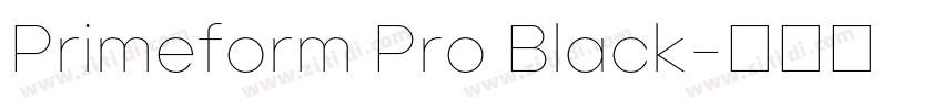 Primeform Pro Black字体转换